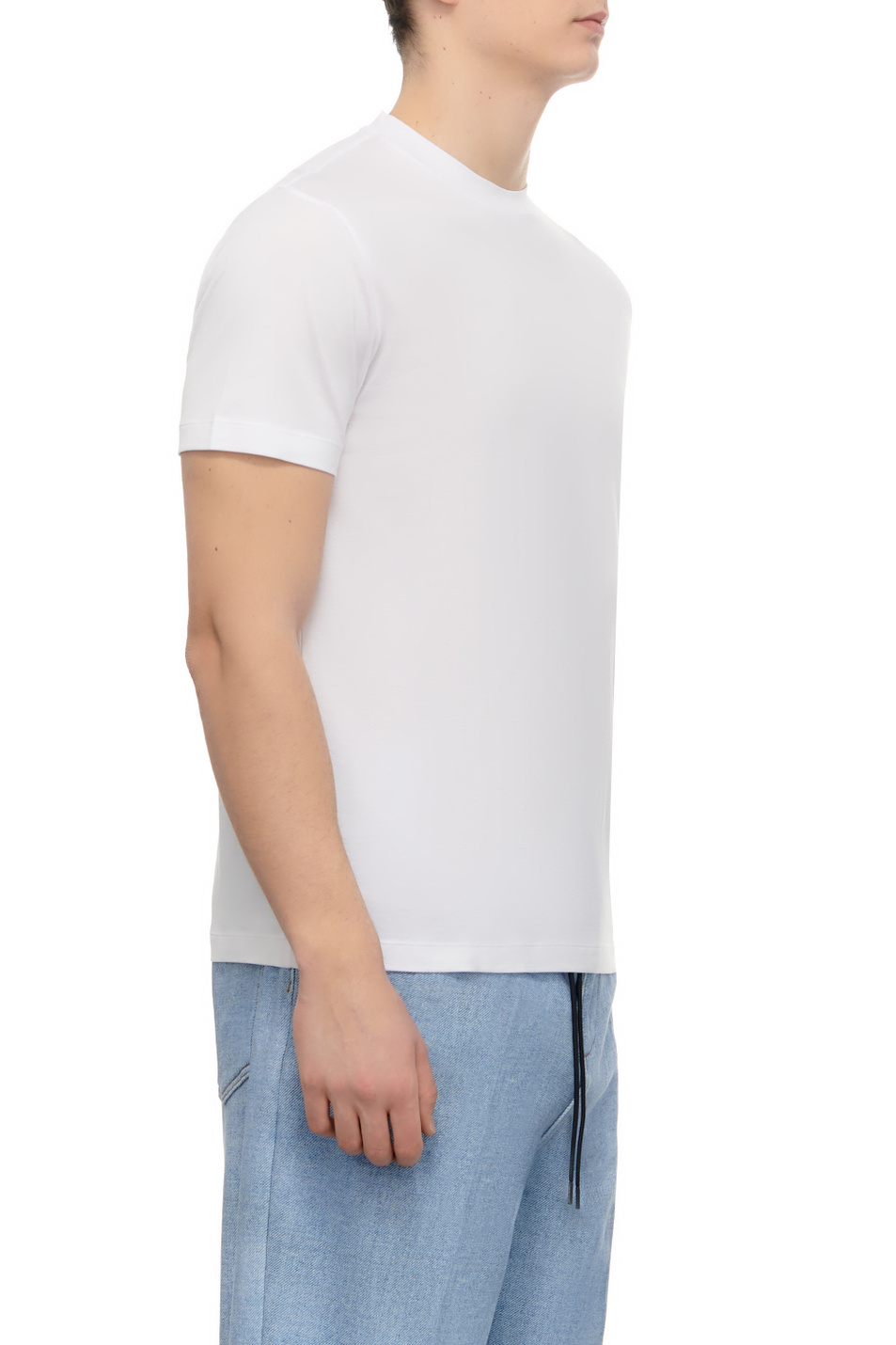 Мужской Emporio Armani Футболка из лиоцелла и хлопка (цвет ), артикул 8N1TE8-1JUVZ | Фото 3