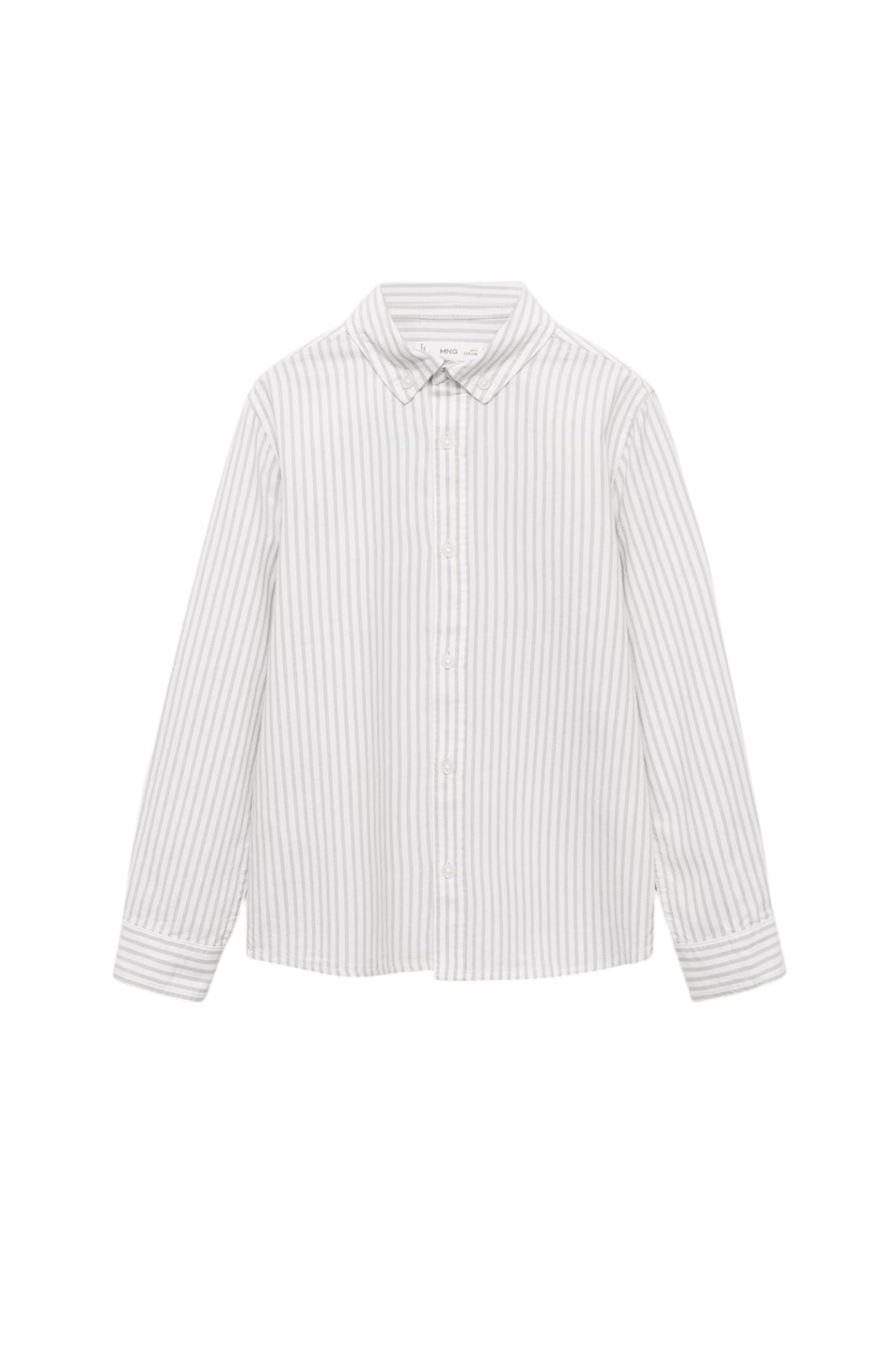 Мальчикам Mango Kids Рубашка OXFORD2 в полоску (цвет ), артикул 87092533 | Фото 1