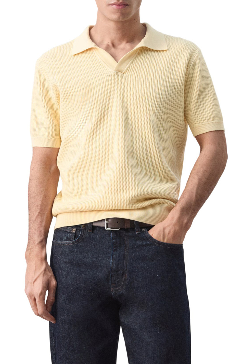 Мужской Mango Man Поло SALAS из хлопка (цвет ), артикул 27094425 | Фото 3