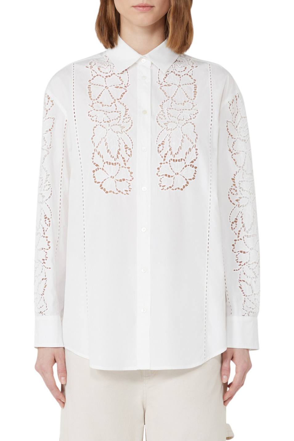 Женский Weekend Max Mara Рубашка ELMI из хлопка (цвет ), артикул 2525196011 | Фото 3