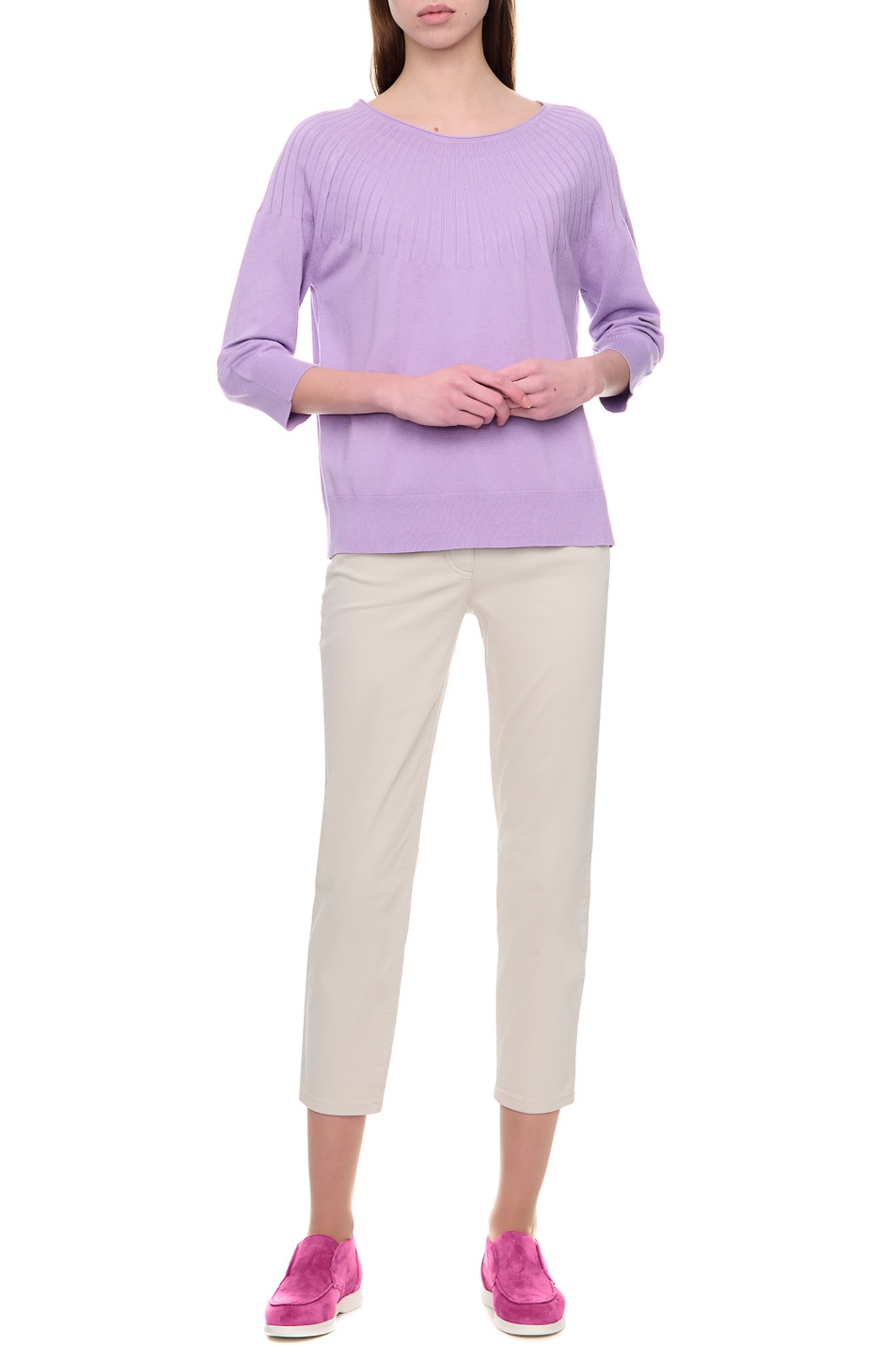 Женский Gerry Weber Джинсы однотонные (цвет ), артикул 92335-67965-Best4me 7/8 | Фото 3
