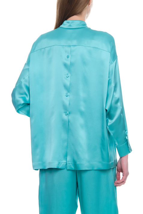 Emporio Armani Однотонная блузка из шелка ( цвет), артикул D4NC10-D2313 | Фото 6