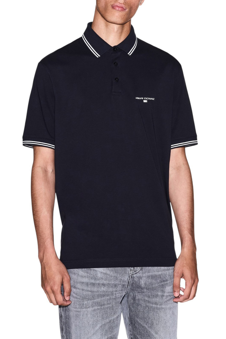 Мужской Armani Exchange Поло из хлопка (цвет ), артикул XM000993-AF10361 | Фото 3