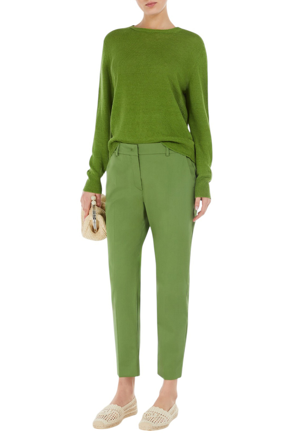 Женский Weekend Max Mara Джемпер ATZECO из льна (цвет ), артикул 2515361052 | Фото 2