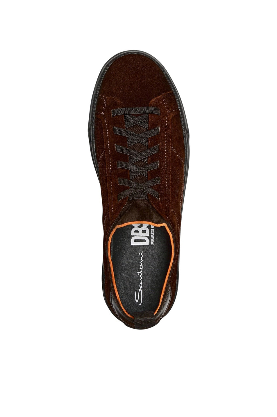 Кеды из натуральной замши|Основной цвет:Коричневый Мужской Santoni Кеды из натуральной замши (цвет ), артикул MBGT22120SMOTZIRS26 | Фото 3