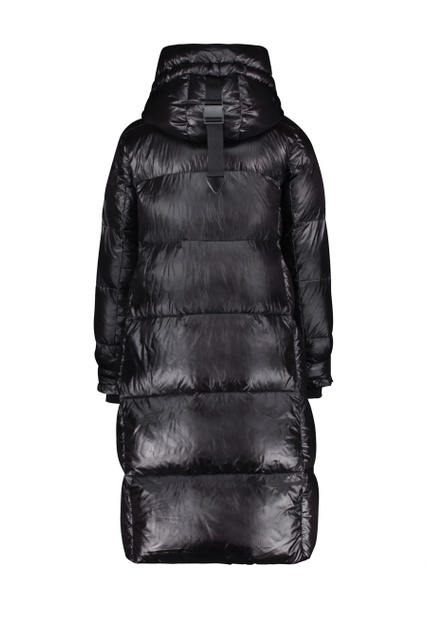 Стеганое пальто с карманами на молнии|Основной цвет:Черный|Артикул:7319/1562 | Фото 2