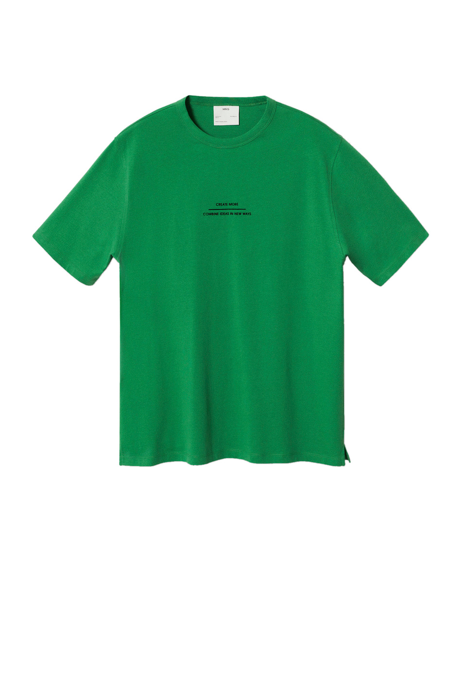 Футболка SETO|Основной цвет:Зеленый Мужской Mango Man Футболка SETO (цвет ), артикул 37000910 | Фото 1
