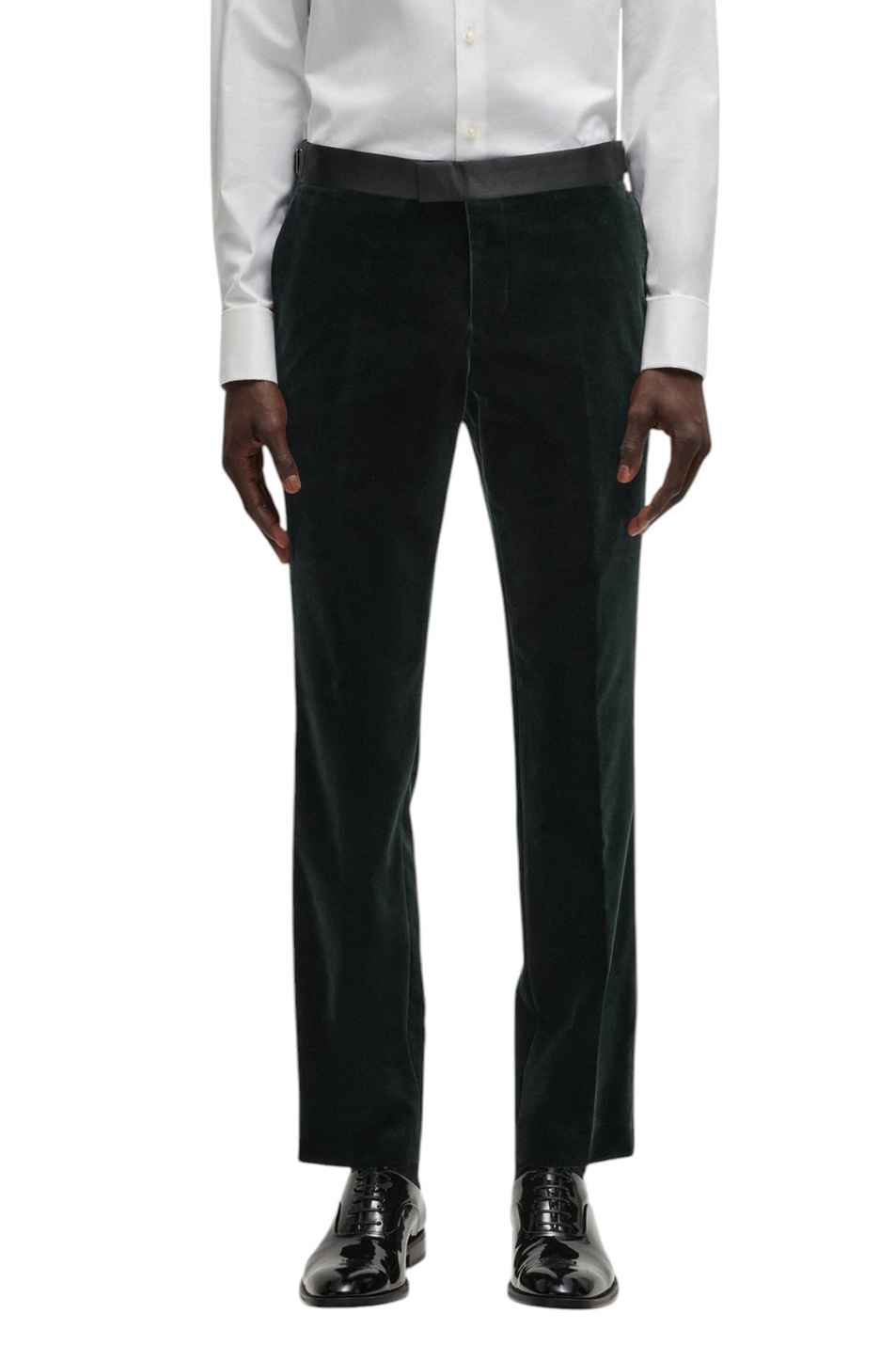 Брюки H-Genius-Tux бархатные|Основной цвет:Зеленый Мужской BOSS Брюки H-Genius-Tux бархатные (цвет ), артикул 50527948 | Фото 3