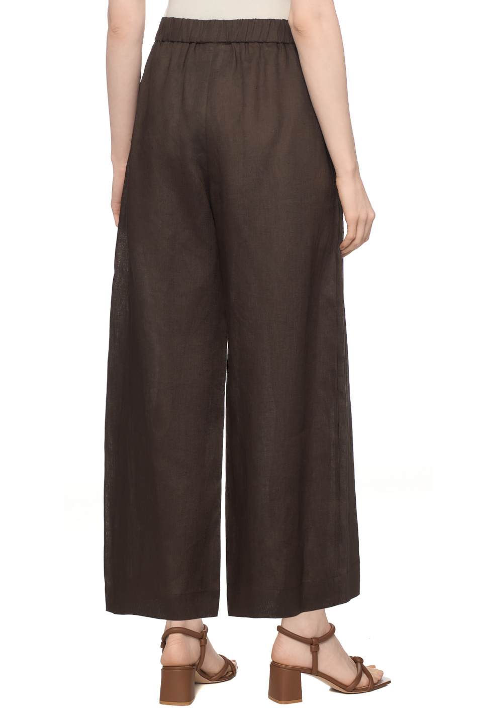 Женский Max Mara Брюки из льна (цвет ), артикул 2616131028 | Фото 5