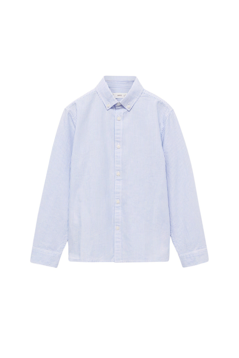 Мальчикам Mango Kids Рубашка OXFORDR в полоску (цвет ), артикул 87020432 | Фото 1