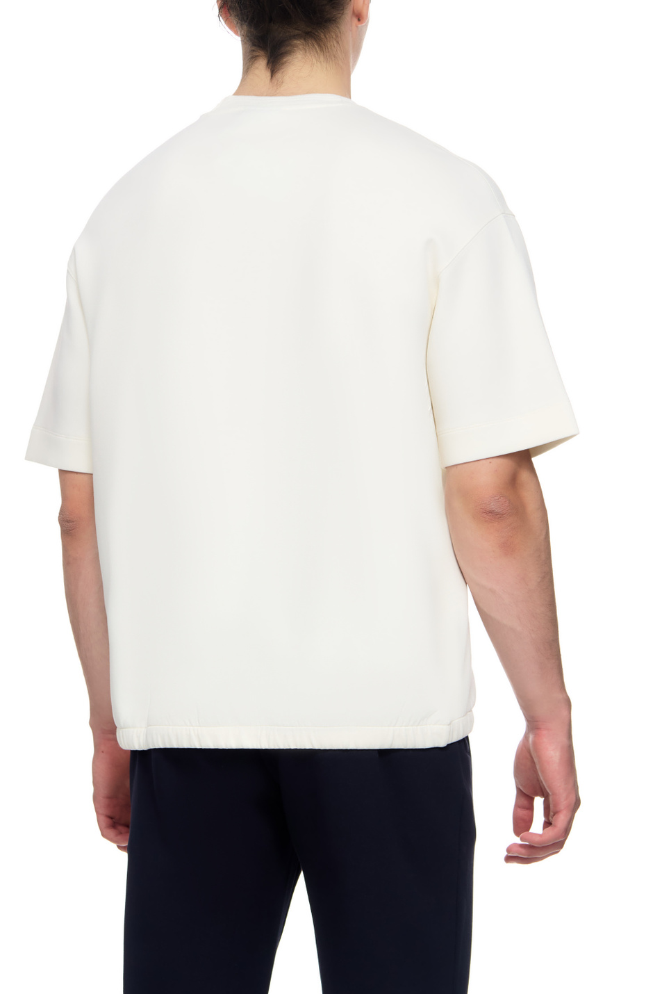 Мужской Emporio Armani Футболка из эластичного смесового хлопка (цвет ), артикул 6R1TDL-1JHSZ | Фото 4