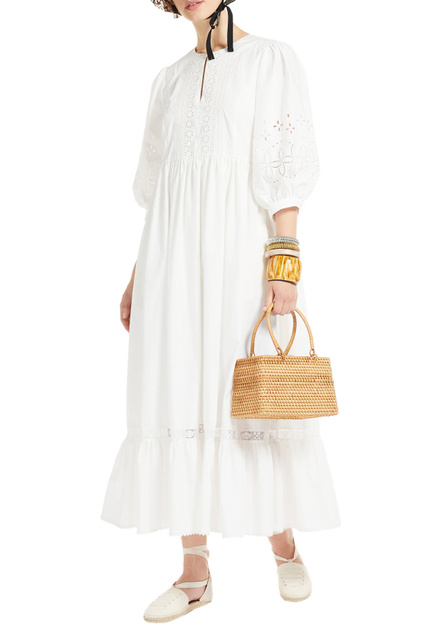 Платье CERBERO с вышивкой|Основной цвет:Белый|Артикул:52210921 | Фото 2