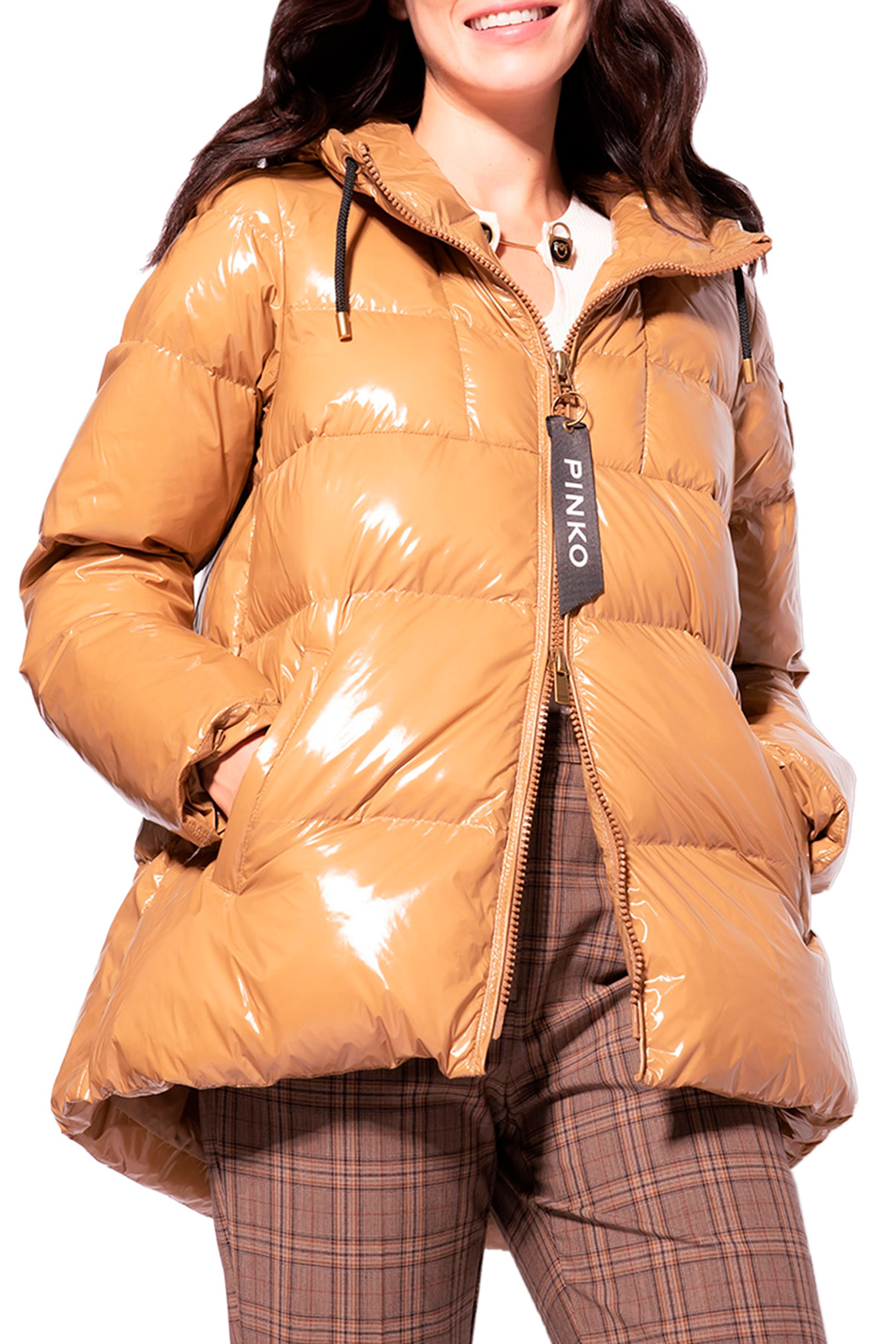Pinko Стеганая куртка ELEODORO 3  с блестящим покрытием (цвет ), артикул 1G17XFA00N | Фото 4