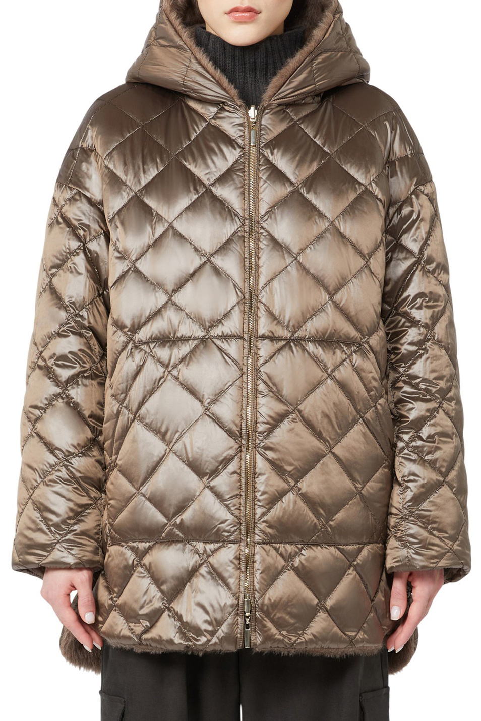 Женский Max Mara Полупальто SPACEFE двустороннее (цвет ), артикул 2529486135 | Фото 5