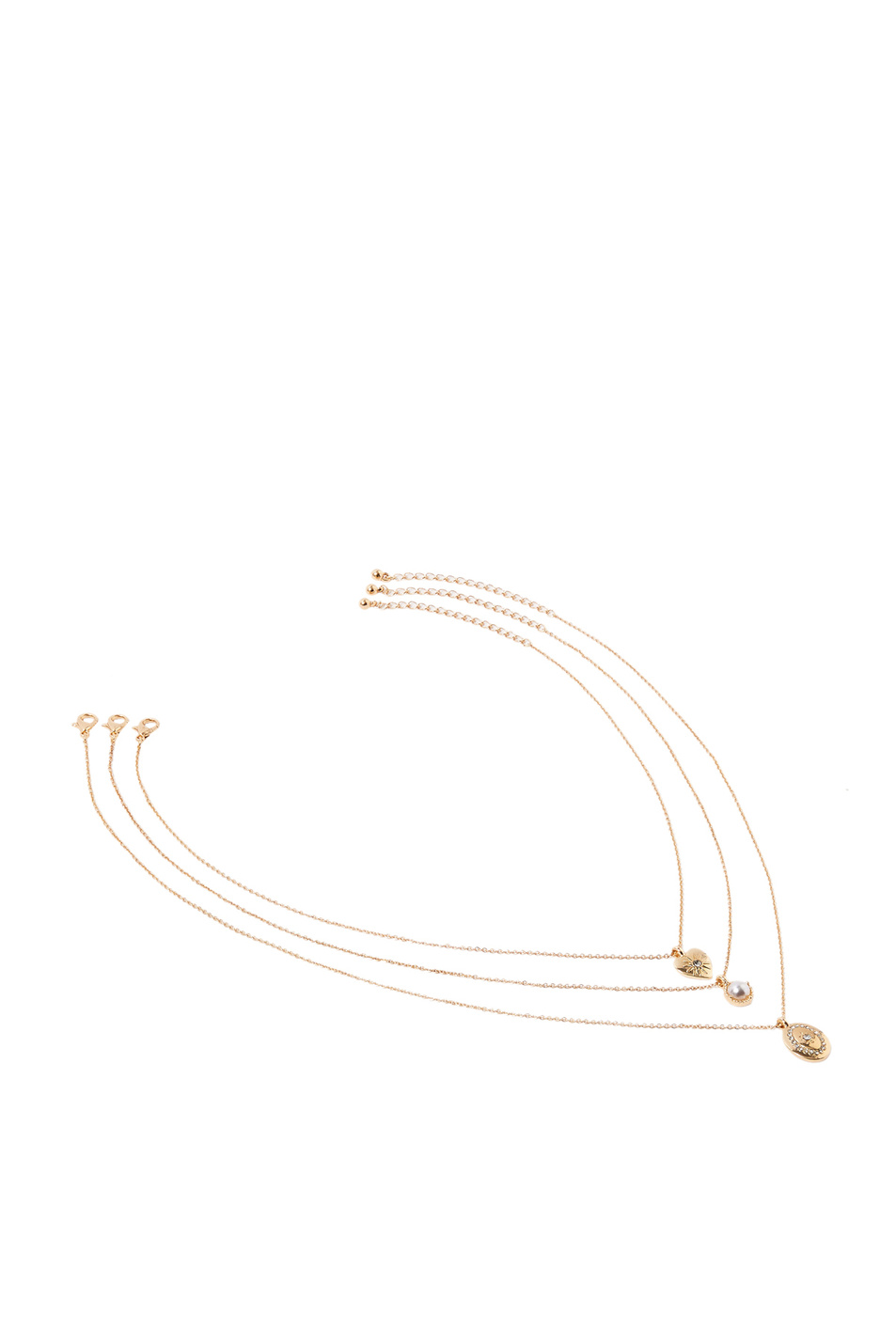 Женский Accessorize Набор ожерелий с подвеской (цвет золотой), артикул 382031 | Фото 1