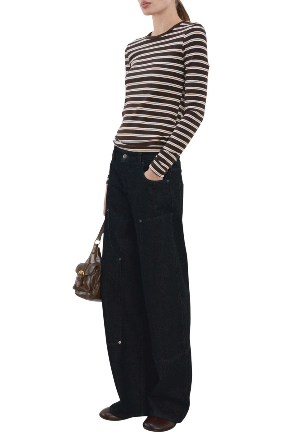 Женский Mango Лонгслив PAUL в полоску (цвет ), артикул 27034095 | Фото 2