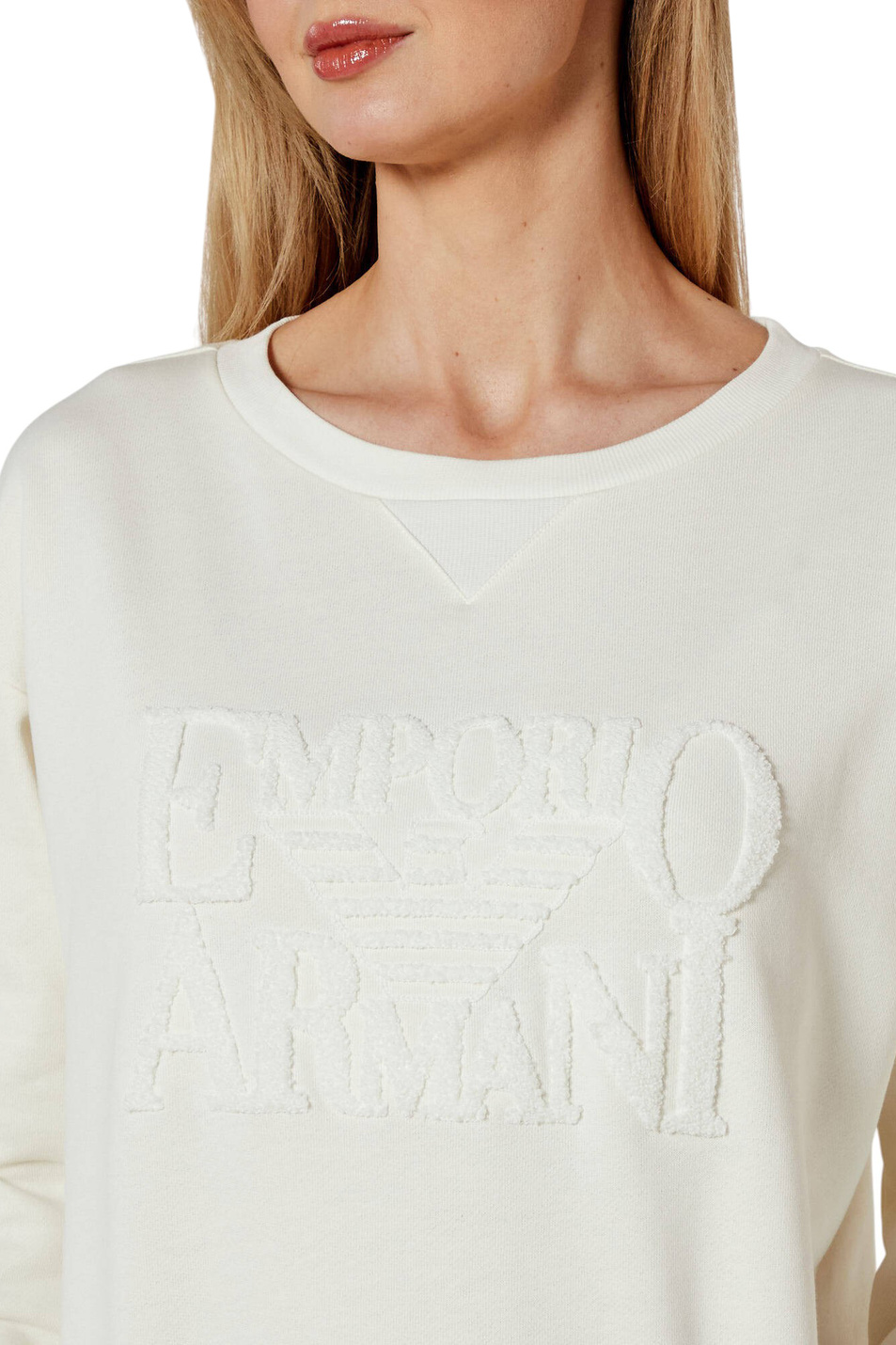 Женский Emporio Armani Свитшот из хлопка (цвет ), артикул EW000776-AF12186 | Фото 6