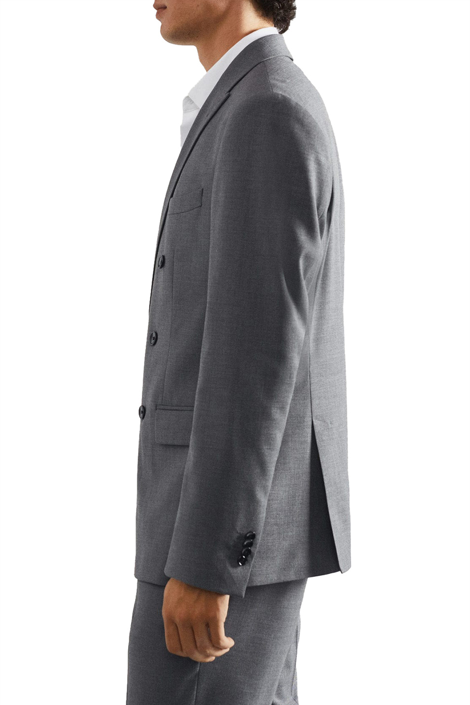 Мужской Mango Man Двубортный пиджак BOSTON облегающего кроя (цвет ), артикул 47021154 | Фото 4