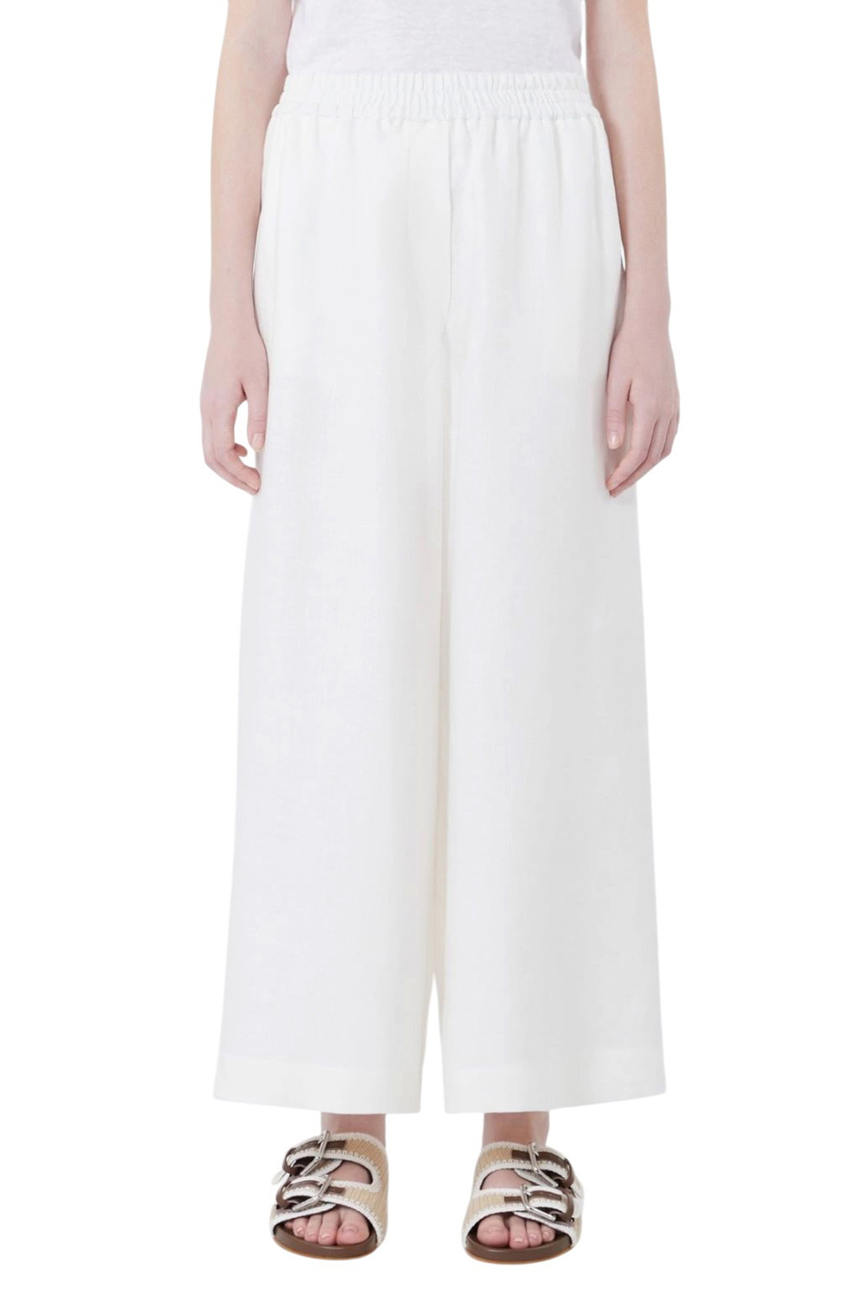 Женский Weekend Max Mara Брюки FELINO из льна (цвет ), артикул 2615131042 | Фото 4