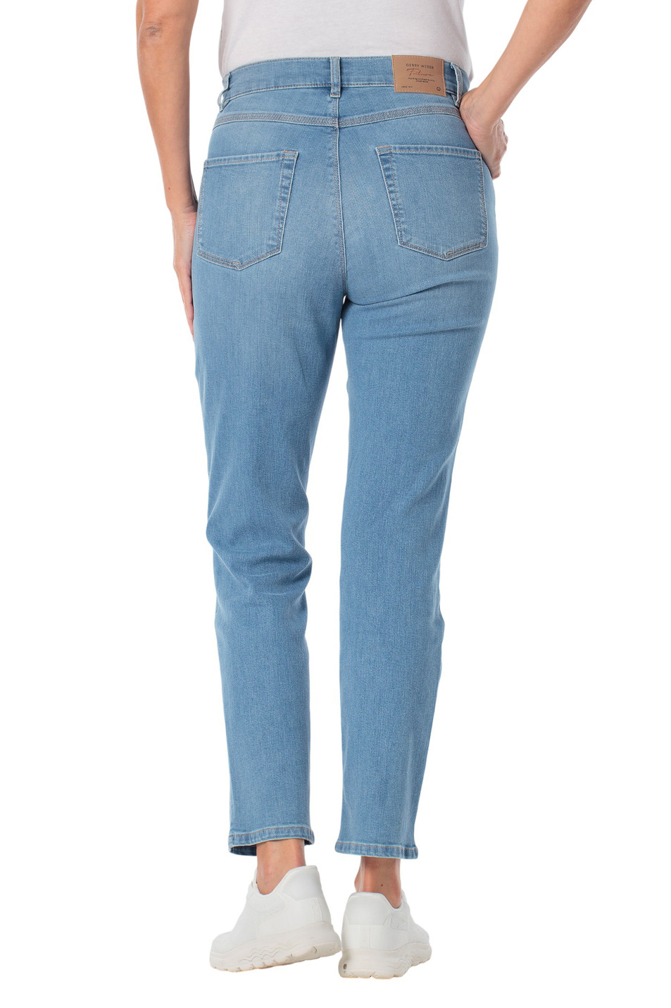 Женский Gerry Weber Джинсы из смесового хлопка (цвет ), артикул N67065 | Фото 4