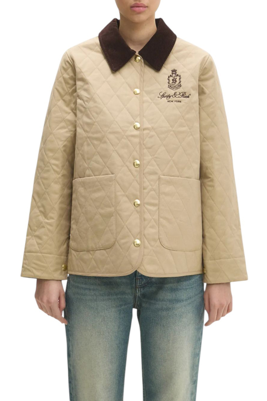 Женский Sporty & Rich Куртка стеганая (цвет ), артикул OW008512205BE01 | Фото 4
