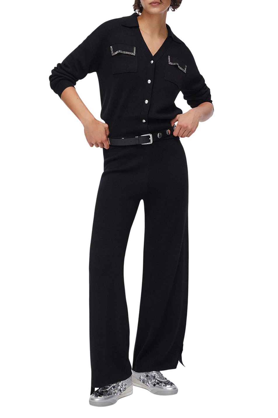 Женский Liu Jo Брюки трикотажные с бисером (цвет ), артикул TA6047MS59L | Фото 2