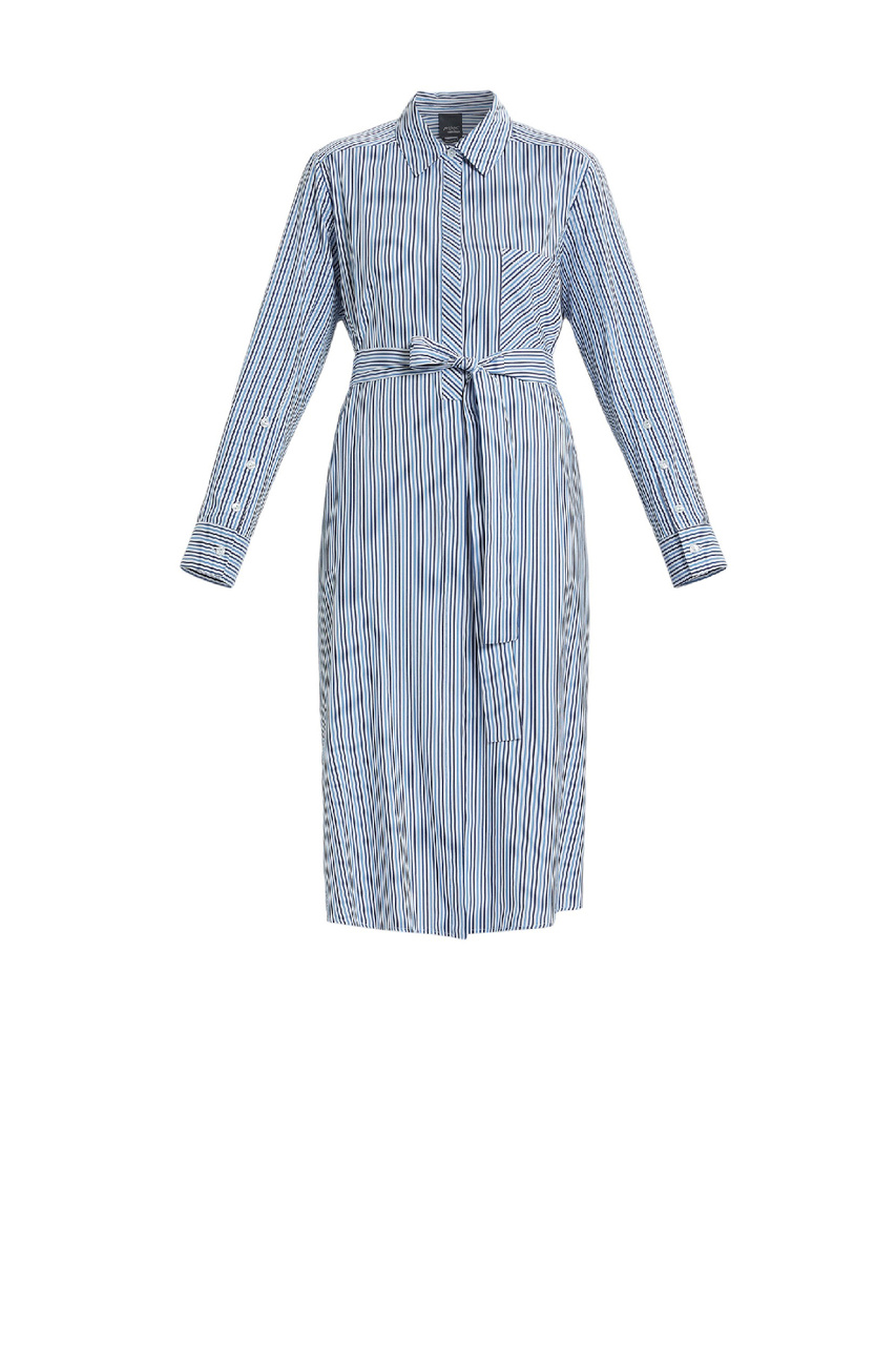 Платье-рубашка VALLO из хлопка и вискозы|Основной цвет:Разноцветный|Артикул:2413221191 | Фото 1