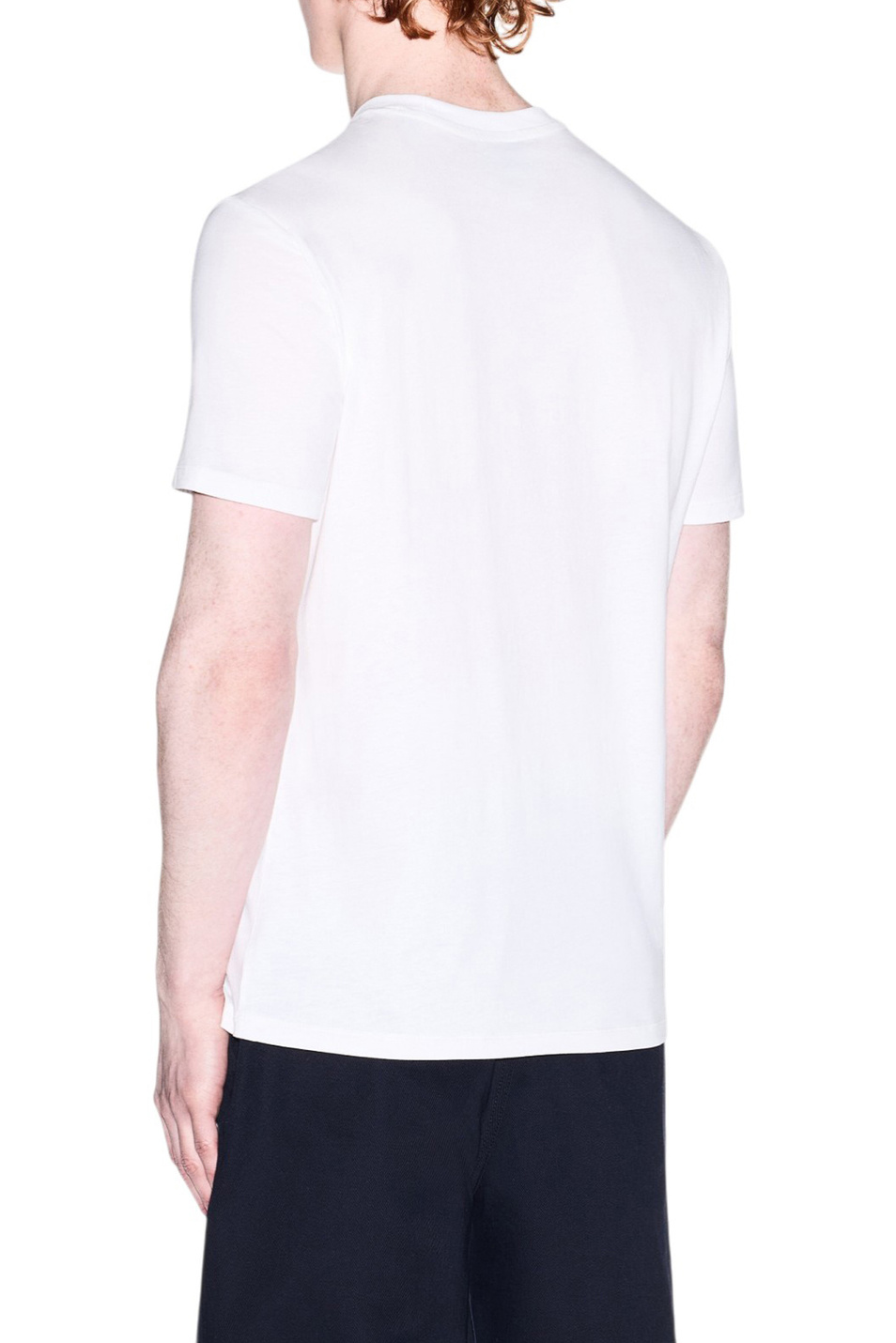 Мужской Armani Exchange Футболка из хлопка с логотипом (цвет ), артикул XM002454-AF10358 | Фото 4