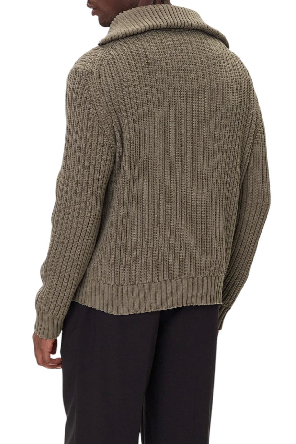 Джемпер Srigg из хлопка|Основной цвет:Хаки Мужской HUGO Джемпер Srigg из хлопка (цвет ), артикул 50547002 | Фото 5