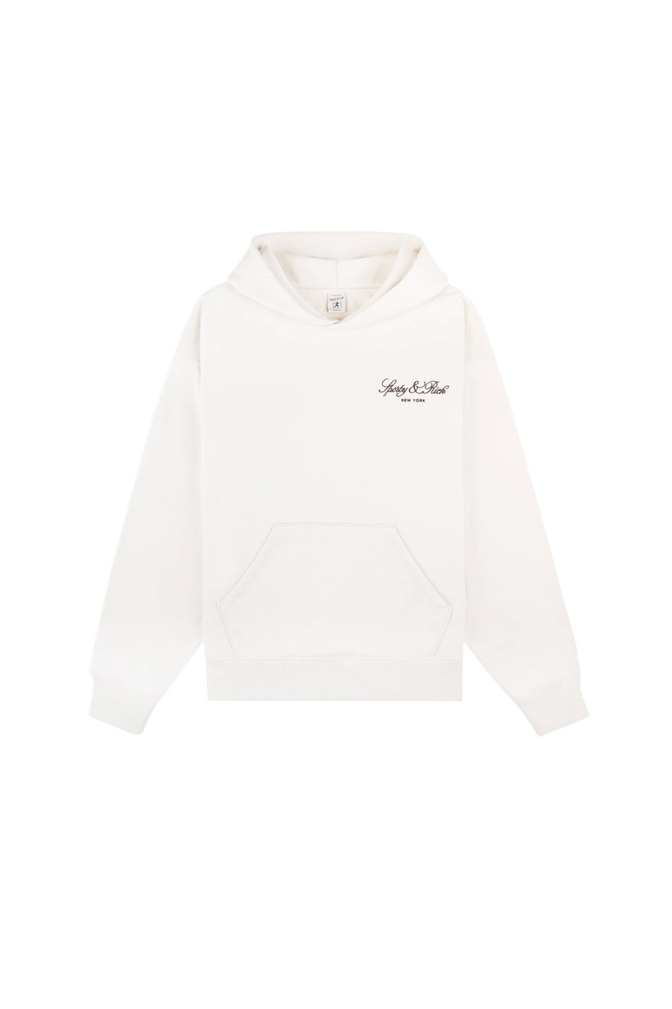 Женский Sporty & Rich Худи Vendome Script из хлопка (цвет ), артикул ST09165232WH37 | Фото 1