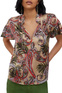 Liu Jo Атласная блузка с цепочкой ( цвет), артикул CA2341T2481 | Фото 3