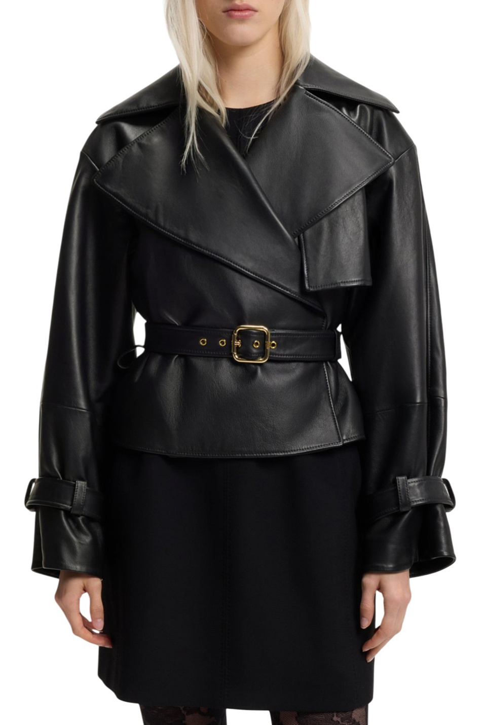 Женский HUGO Куртка Lanitte из натуральной кожи (цвет ), артикул 50560068 | Фото 3