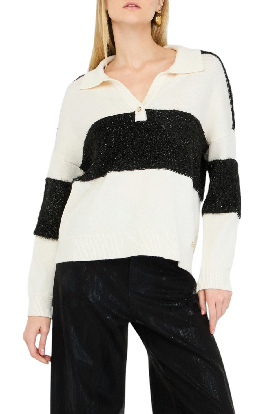 Женский Liu Jo Джемпер поло из смесовой шерсти (цвет ), артикул TF5221MA51I | Фото 3