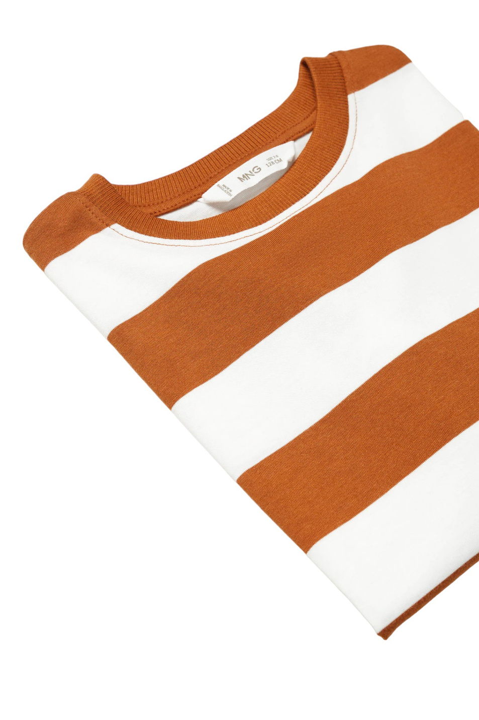 Мальчикам Mango Kids Лонгслив PAUL1 из натурального хлопка в полоску (цвет ), артикул 57013264 | Фото 3