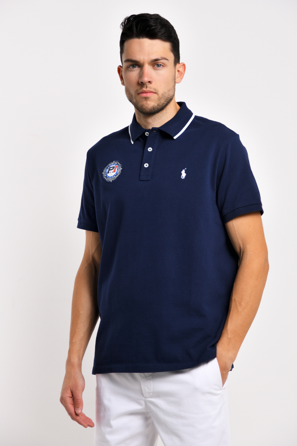 Мужской Polo Ralph Lauren Футболка поло из натурального хлопка (цвет ), артикул 710793983001 | Фото 1