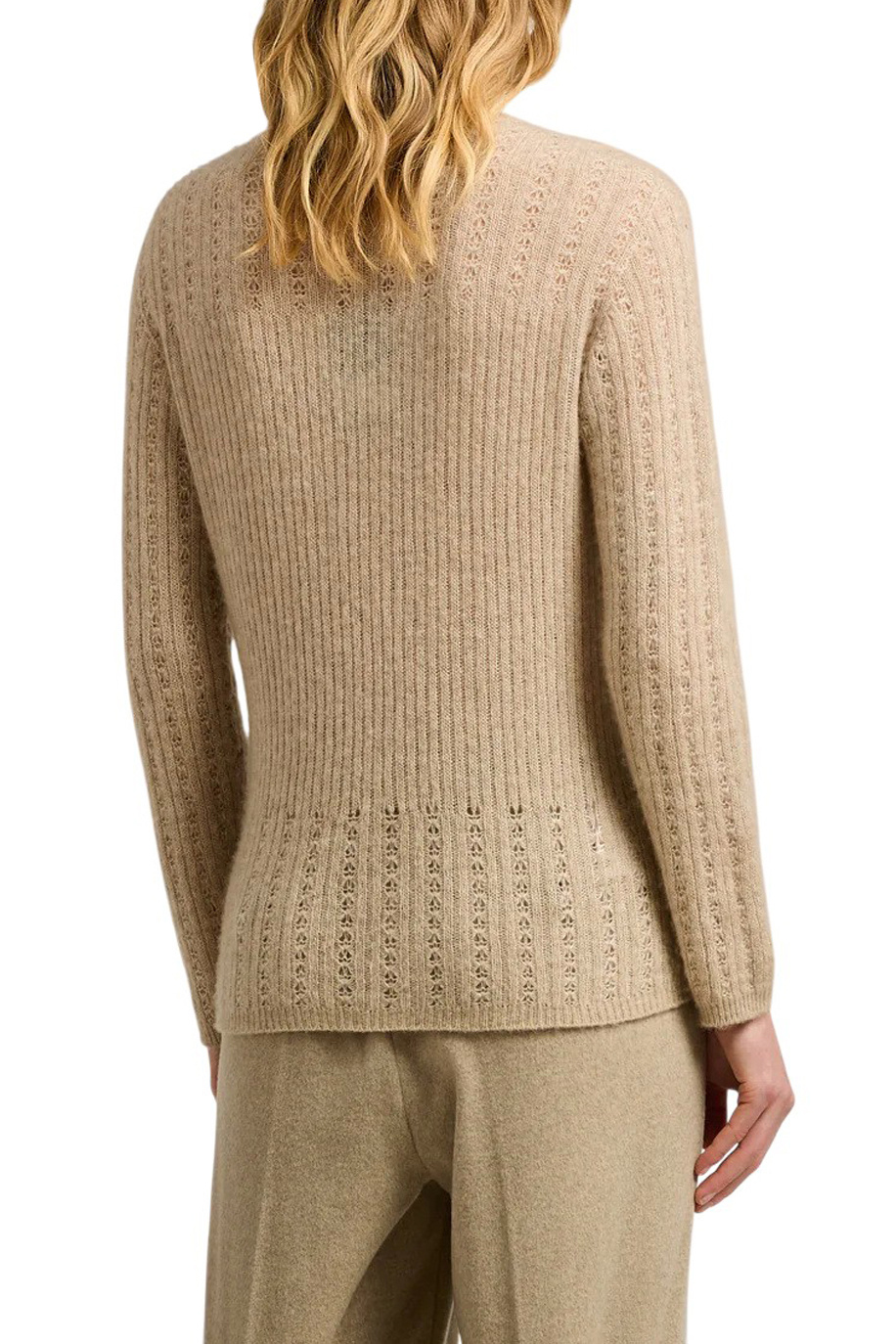 Женский Kiton Пуловер из шелка и кашемира (цвет ), артикул D6071630179004 | Фото 4