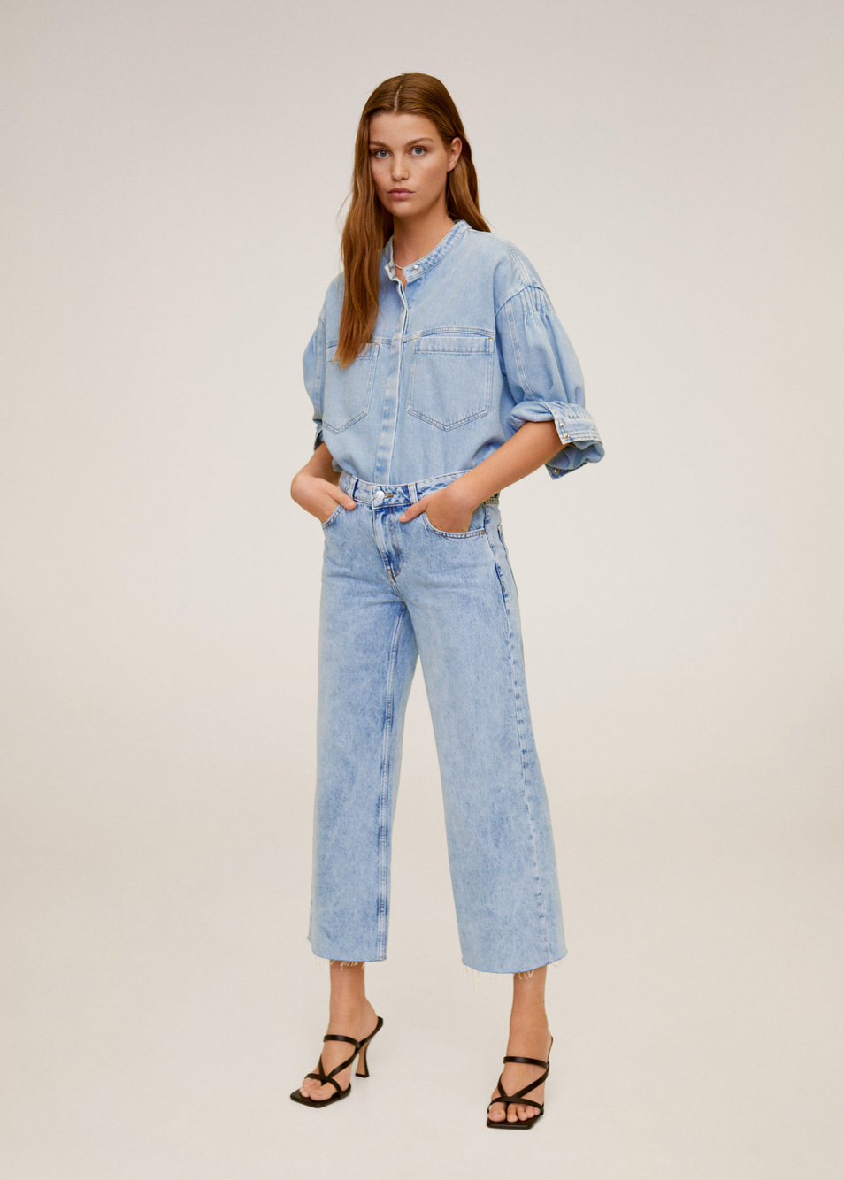 Женский Mango Джинсы CULOTTE (цвет ), артикул 67074393 | Фото 3