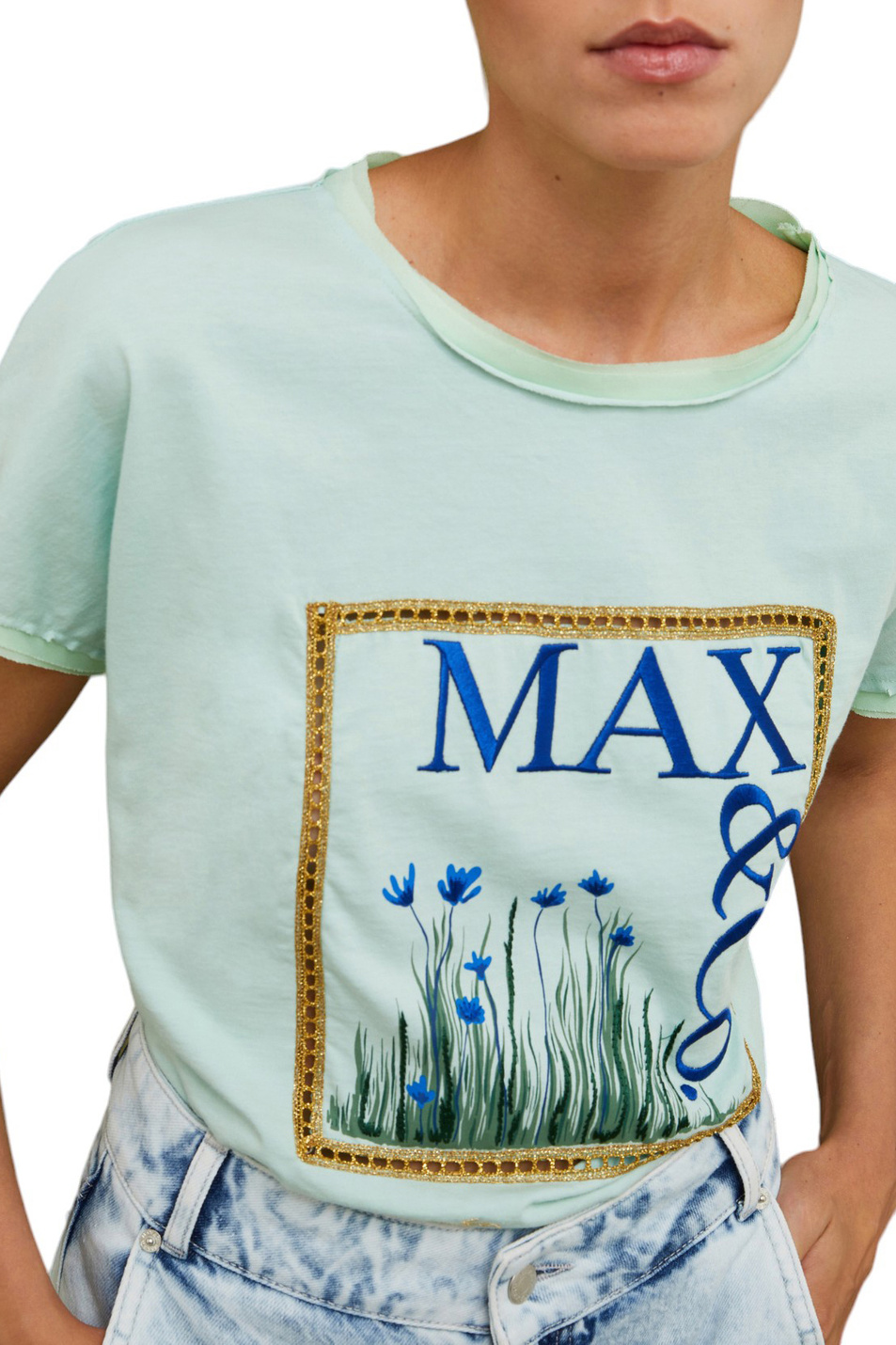Женский MAX&Co. Футболка DREAMTEE с вышивкой (цвет ), артикул 2416941018 | Фото 5