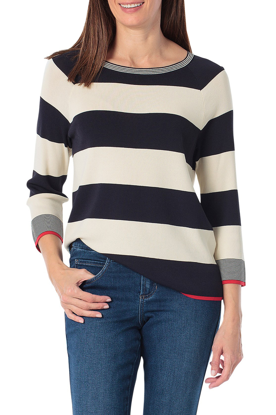 Женский Gerry Weber Джемпер в полоску (цвет ), артикул N64632 | Фото 4