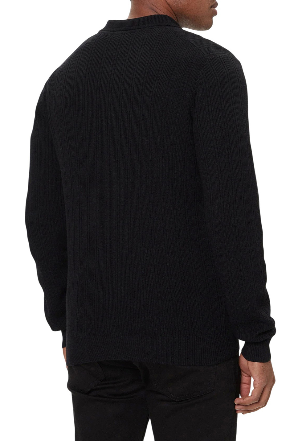 Джемпер поло Sastoro с логотипом|Основной цвет:Черный Мужской HUGO Джемпер поло Sastoro с логотипом (цвет ), артикул 50524556 | Фото 5