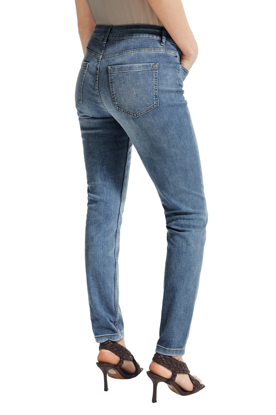 Comma Укороченные джинсы облегающего кроя (цвет ), артикул 81.103.72.X003 | Фото 4