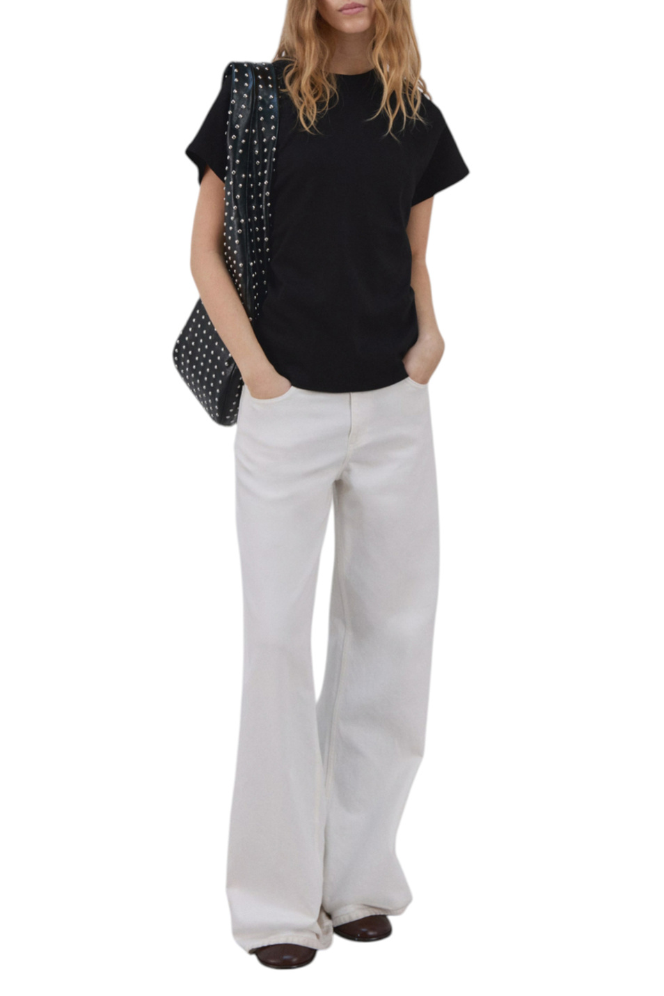 Женский Mango Футболка SEVILLA из хлопка (цвет ), артикул 27954096 | Фото 2