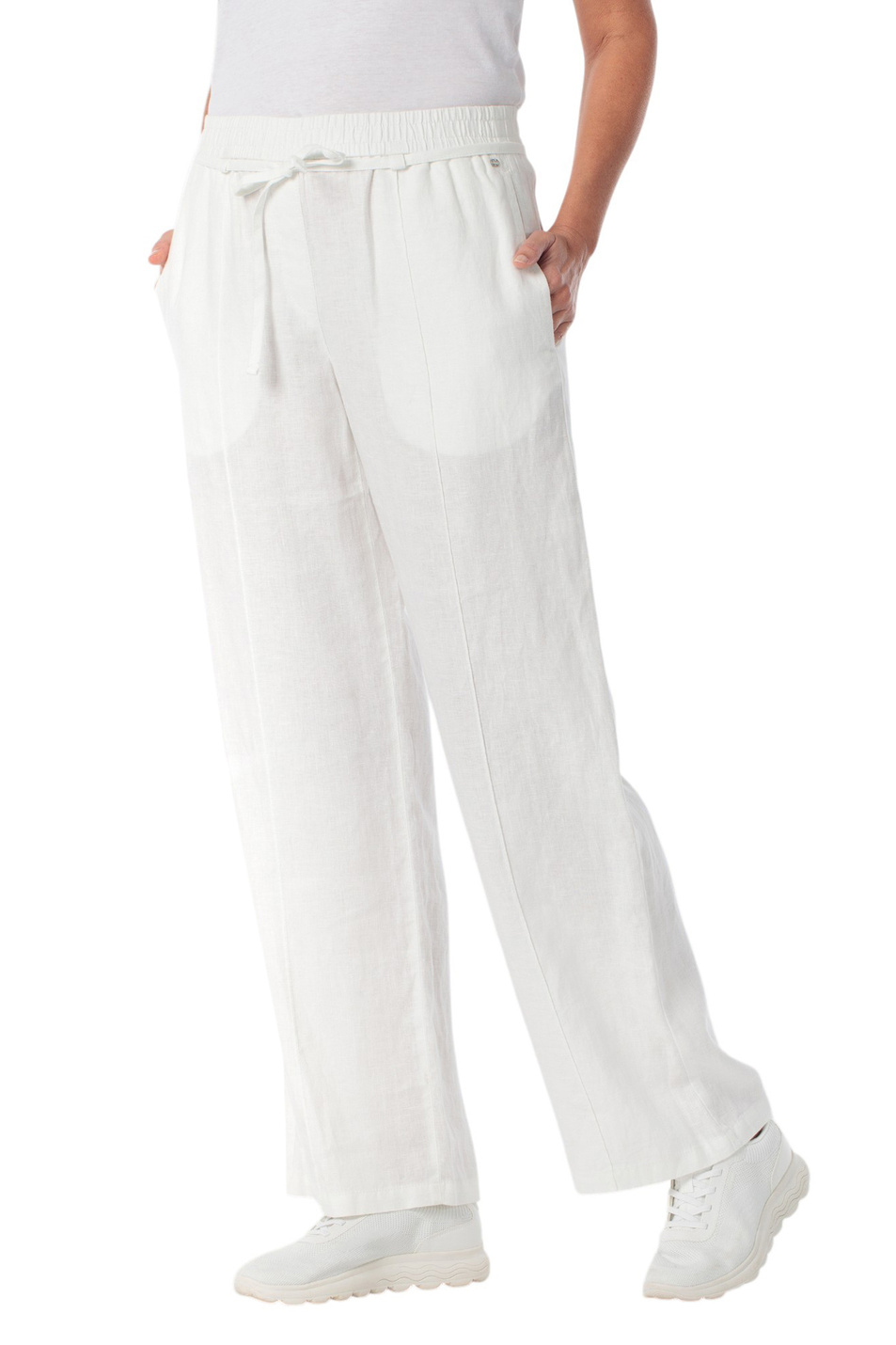 Женский Gerry Weber Брюки однотонные из льна (цвет ), артикул N67067 | Фото 3