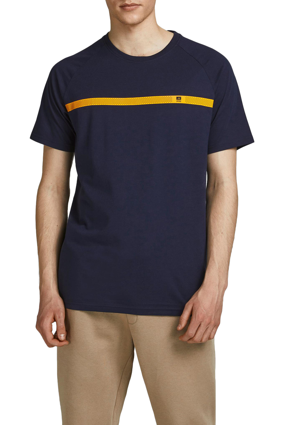 Мужской Jack & Jones Футболка с контрастной полосой на груди (цвет ), артикул 12187835 | Фото 3