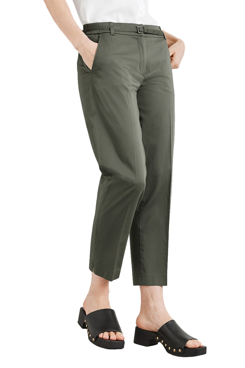 Женский Gerry Weber Брюки из эластичного хлопка с поясом (цвет ), артикул 822065-66217-Citystyle | Фото 4