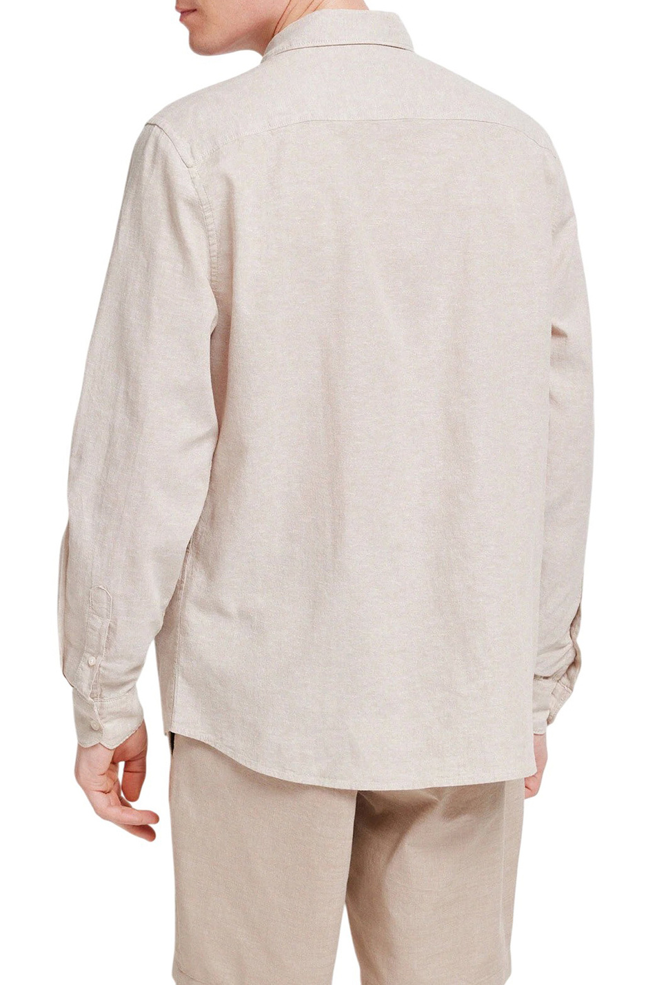 Мужской Springfield Рубашка из хлопка и льна (цвет ), артикул 0993388 | Фото 3