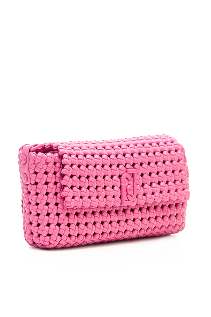 Плетеная сумка из искусственной кожи|Основной цвет:Розовый|Артикул:NA2079E0513 | Фото 2