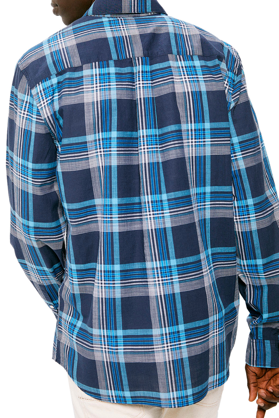 Мужской Springfield Рубашка из натурального хлопка в клетку (цвет ), артикул 0335181 | Фото 3
