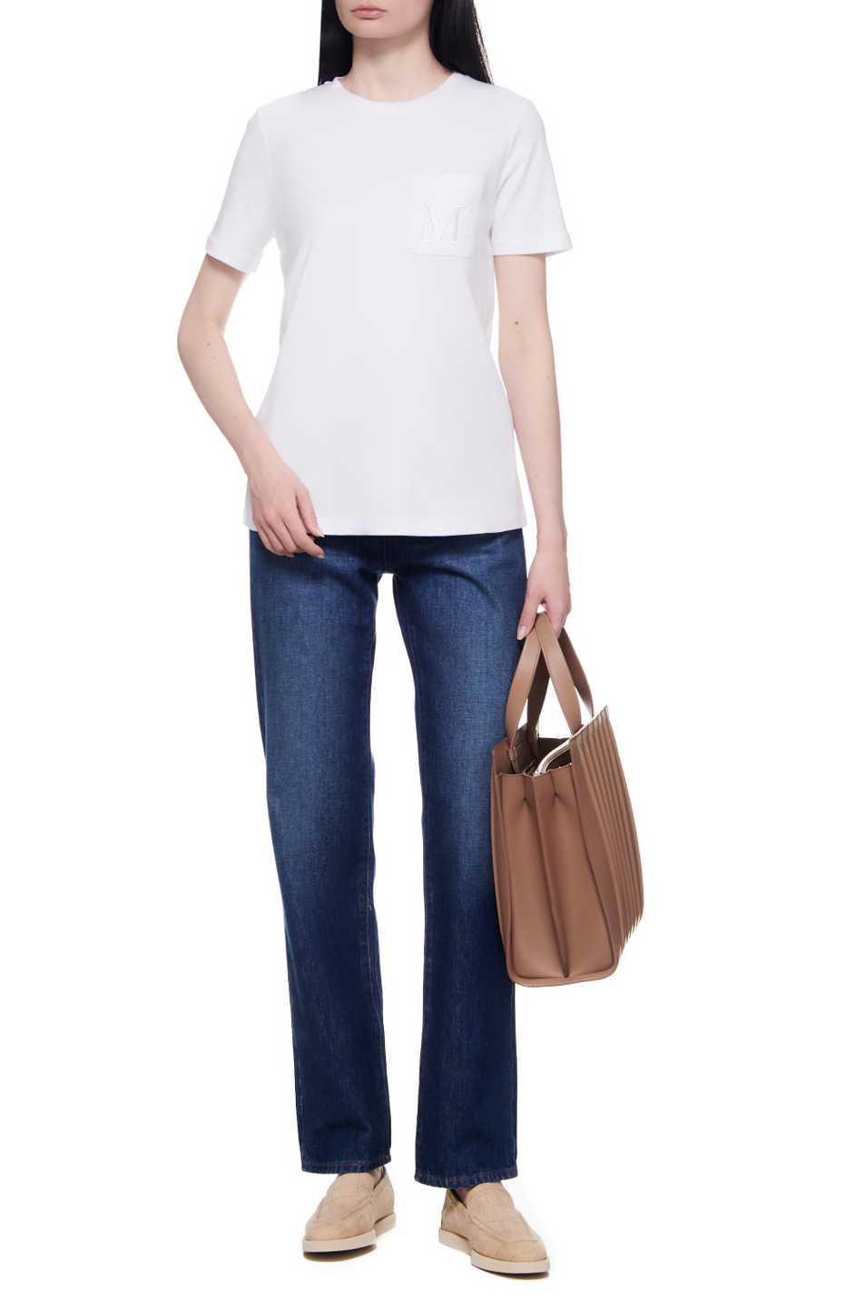 Женский Sportmax Джинсы TASSO из натурального хлопка (цвет ), артикул 2422186095 | Фото 2