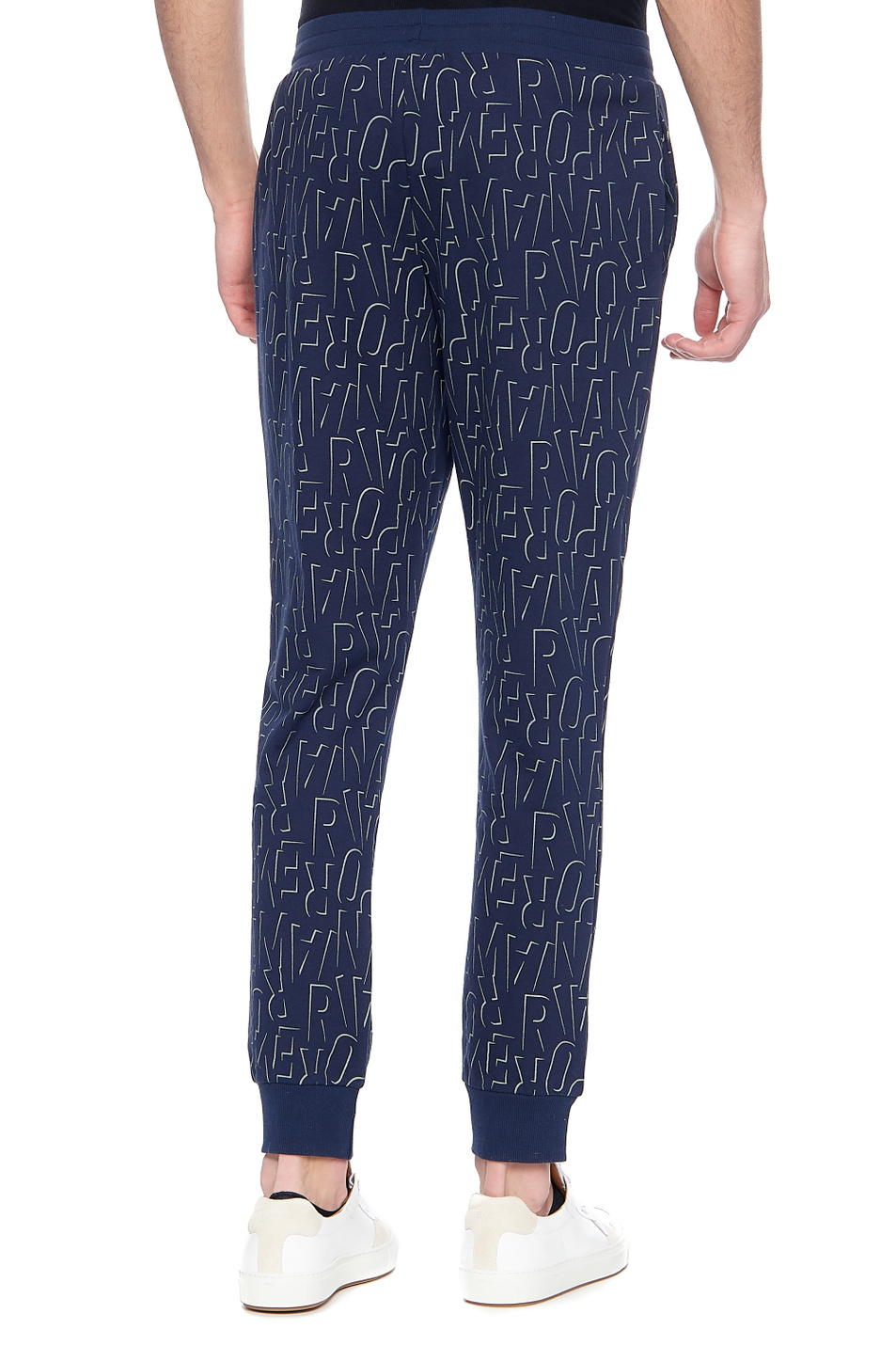 Мужской Emporio Armani Спортивные брюки из смесового хлопка с логотипом (цвет ), артикул 111690-1P566 | Фото 4